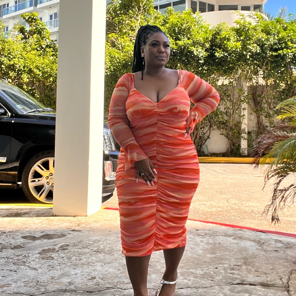 Orange dress